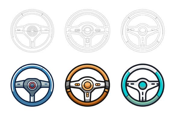 Car Steering Wheel Icon