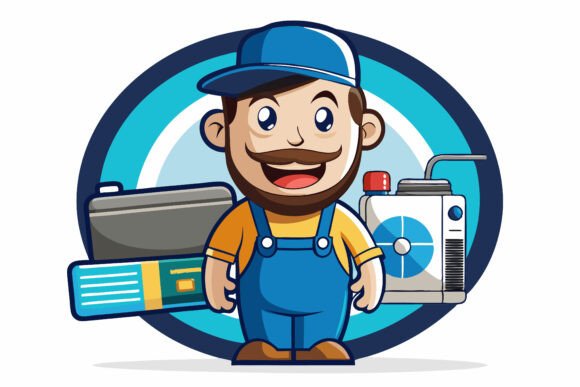 Handyman Wearing Work Clothes and a Belt