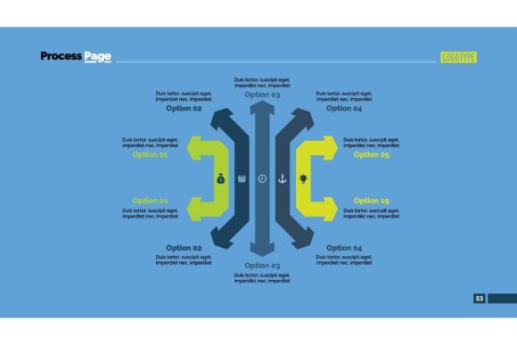 Mastering Complex Ideas with the Five Two-Sided Arrows Process Chart Slid