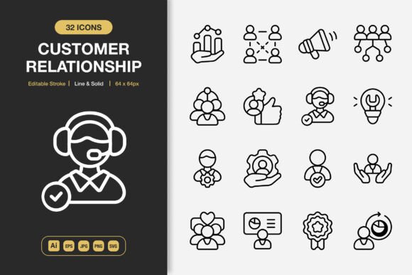 Strengthen Every Connection with Purposeful Customer Relationship Icons