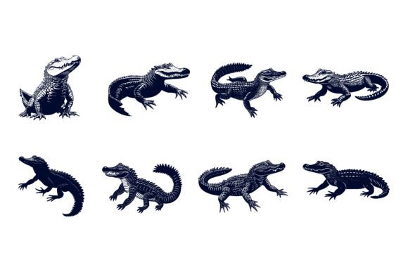 The Endless Possibilities Inside a Set of Alligator Vector Illustrations