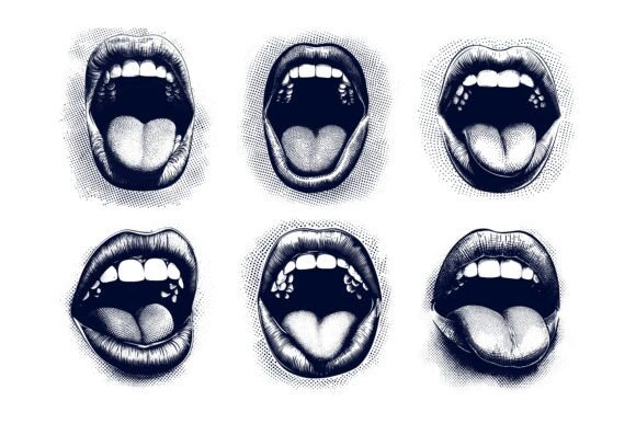 Woman Mouth Wide Open: A Bold Expression for Modern Visual Projects